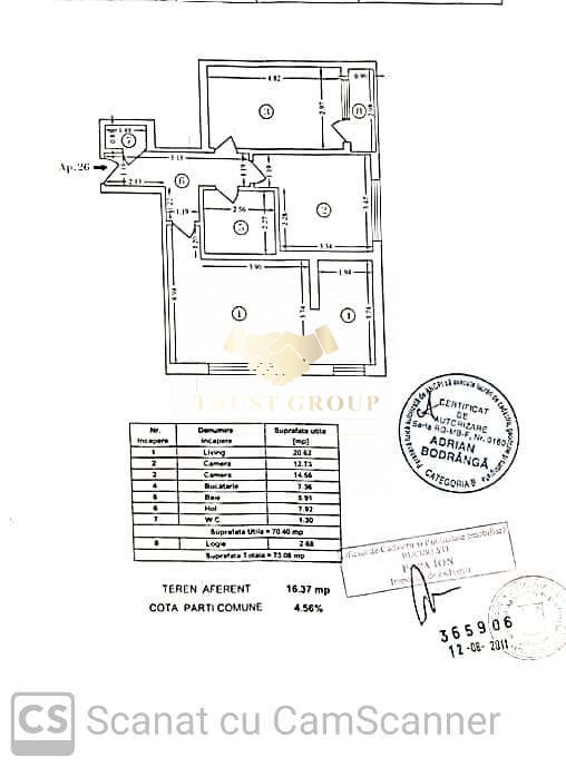 Apartament 3 camere Gorjului | Bloc 2011 | 