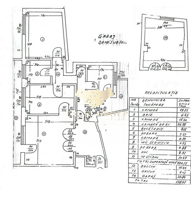 Apartament 3 camere Ultracentral-Victoriei- Garaj inclus 20mp