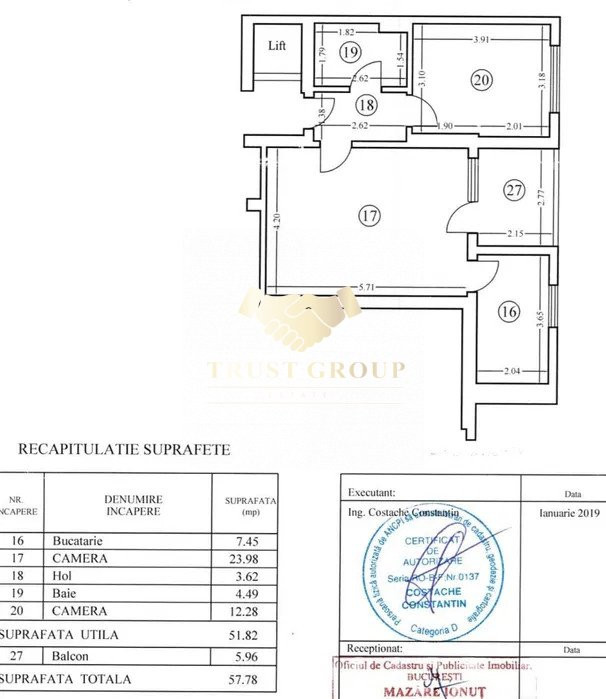 Apartament 2 camere Lujerului | Imobil 2019 |