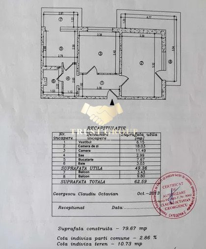 Apartament 2 camere Gorjului | 62m2 |