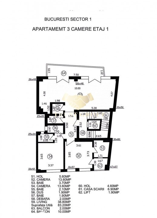 Apartament 3 camere Polona - Dorobanti | Parcare 