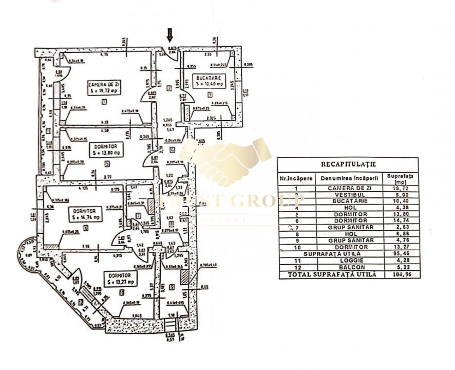 Apartament 4 camere Piata VIctoriei Bloc Monolit