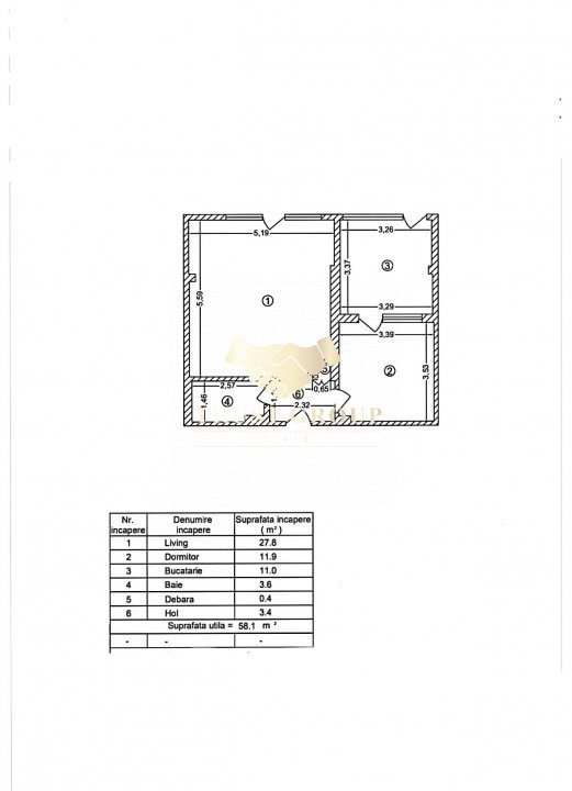 Apartament 2 camere | Grădină 60 mp | Ultracentral 