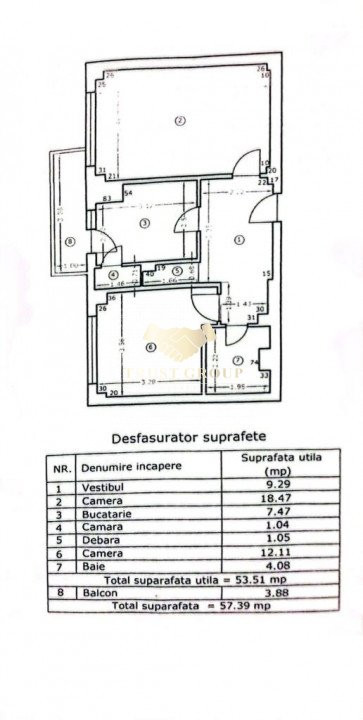 Apartament 2 camere Stefan cel Mare | Lizeanu | decomandat |