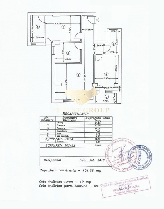 Piata Domenii - 3 Camere - Bloc Boutique