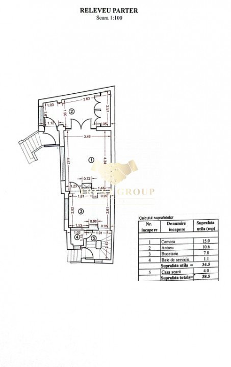 CURTE IN PROPRIETATE - Casa individuala D+P+M 