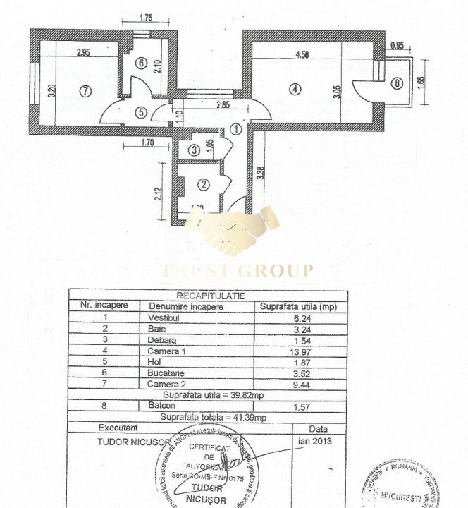 Apartament 2 camere Clucerului-Arcul de Triumf