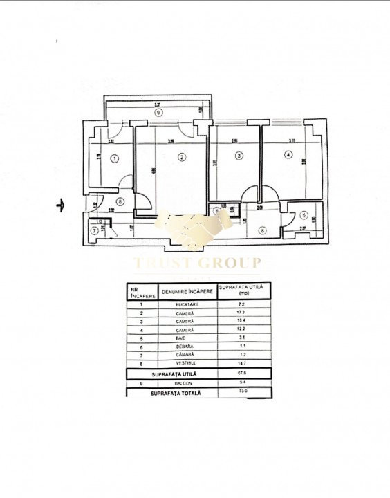 Titulescu - 3 camere