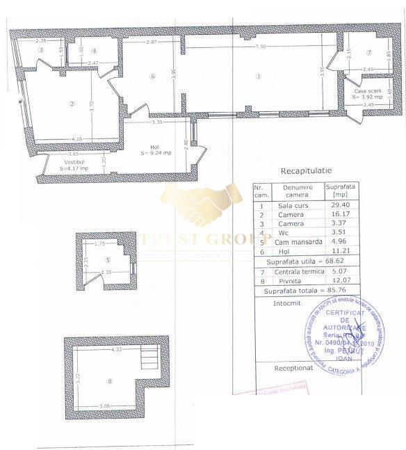 Imobil Eminescu - Radu de la Afumati - P+2 - 10 camere