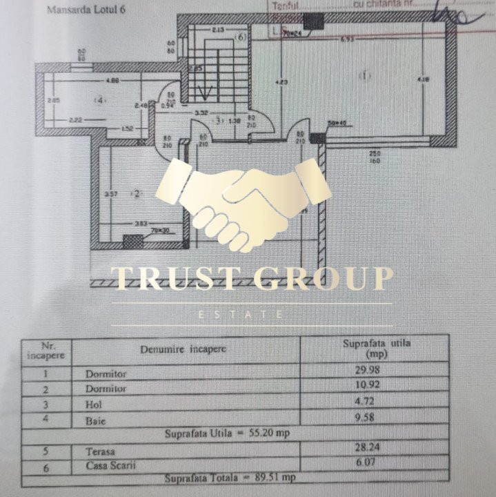 Penthouse tip duplex 4 camere Herastrau cu terasa loc de parcare si boxa