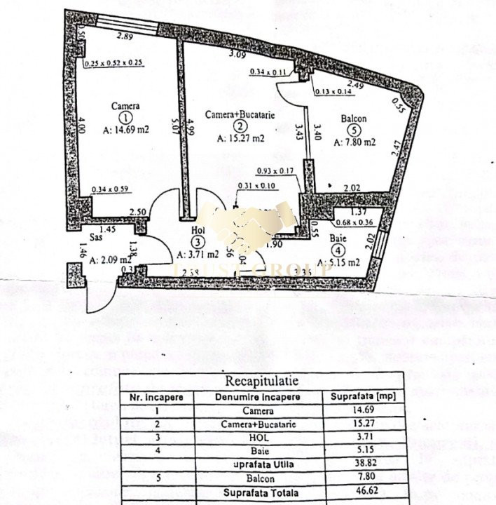 Apartament 2 camere + terasa - Pretabil investitie