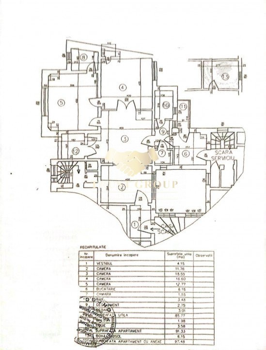 Apartament 4 camere Armenească | Boxa | Lift | Consolidat 