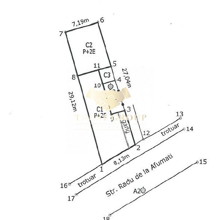 Imobil Eminescu - Radu de la Afumati - P+2 - 10 camere - 