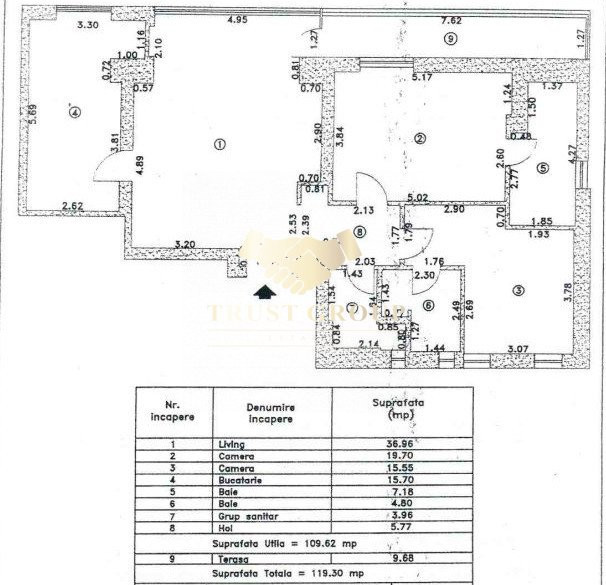 Floreasca -Apartament  3 camere | etaj 2 din 3 | lift |Loc de parcare si boxa