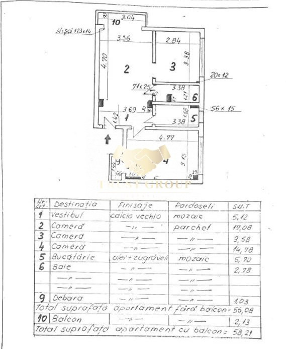 3 camere Cismigiu - ready to move - Centrala proprie - Fara risc si urgenta