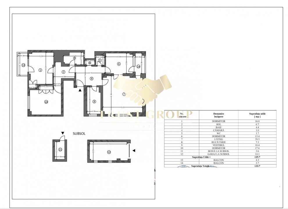  | Boxa | Garaj |  Apartament 4 camere Primăverii