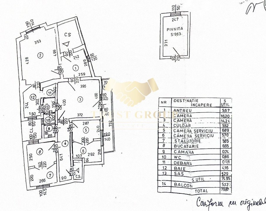 Apartament  3 camere Grădină Icoanei 