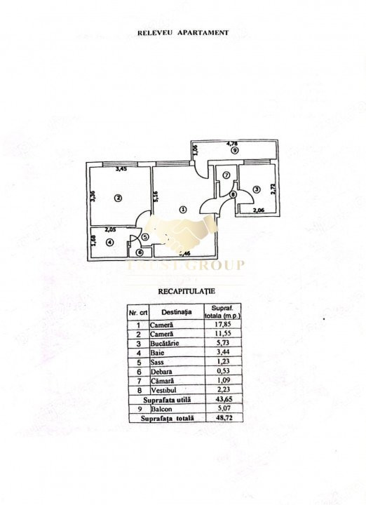 Apartament 2 camere 1 Mai 