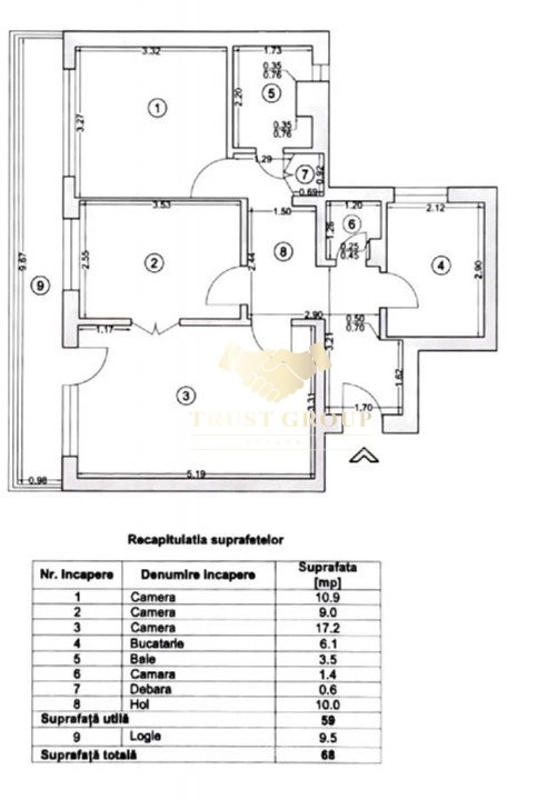 3 camere | Drumul Taberei | Raul doamnei | Centrala Proprie | 