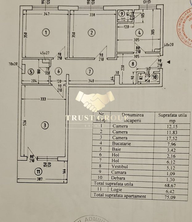  Apartament 3 camere Victoriei-Titulescu 