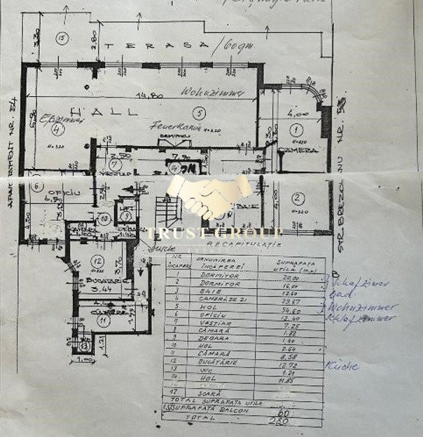 Apartament 5 camere cu terasa in parcul Cismigiu