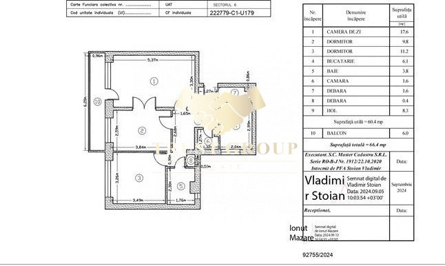 3 camere Drumul Taberei | 1 min Metrou | 