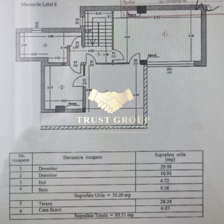 - Penthouse tip duplex 4 camere -  Herastrau cu terasa loc de parcare si boxa  