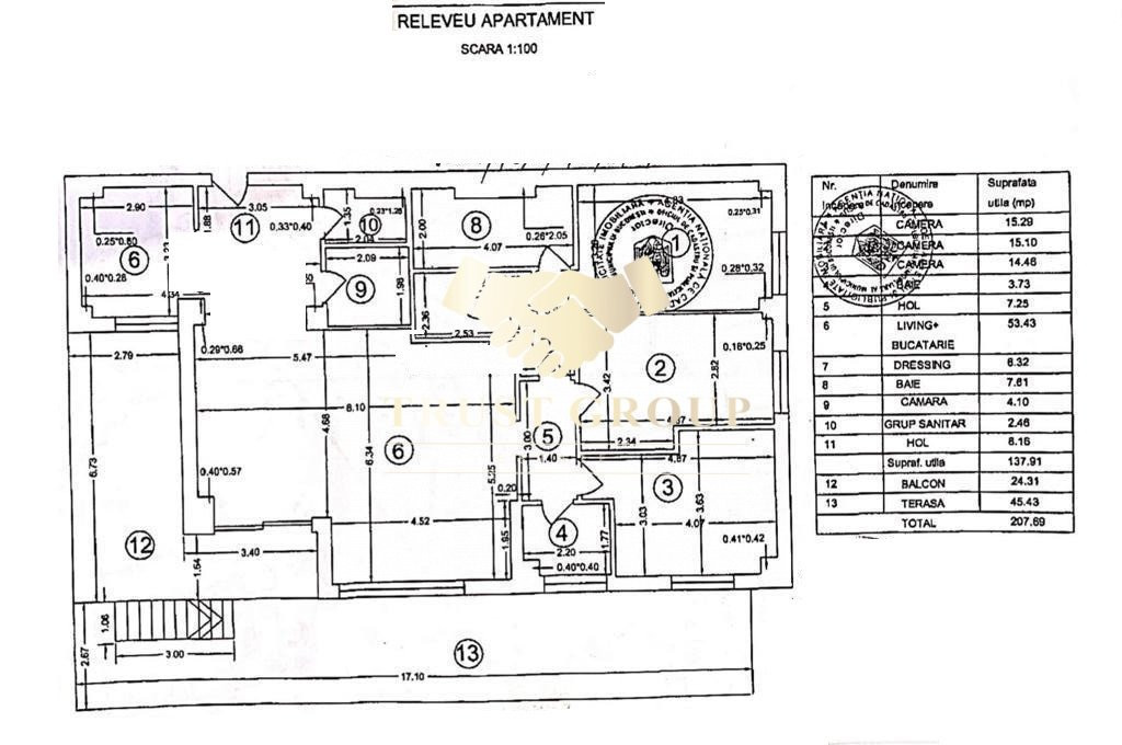 | TERASA |  GRADINA | LOC DE PARCARE | RENOVAT COMPLET | APARTAMENT 4 CAMERE 208