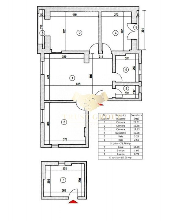 Apartament 3 camere Domenii | Renovat | Centrala Proprie 