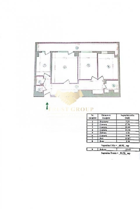 Apartament 3 camere zona Gorjului | Centrala Proprie | 