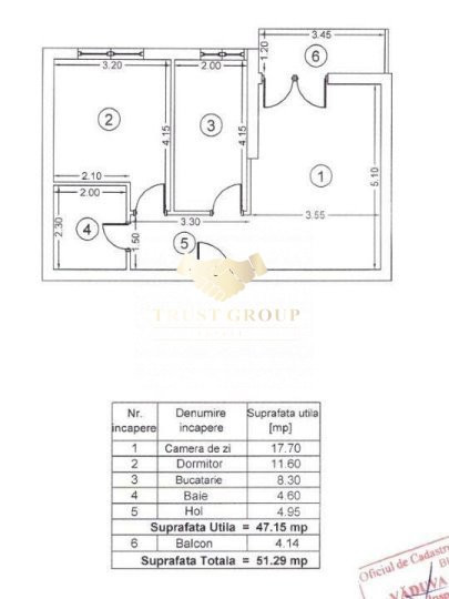 2 camere Pacii | Bloc 2013 | 5 min metrou |