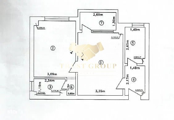 Apartament 2 camere Cismigiu fara risc seismic - Centrala proprie de apartament