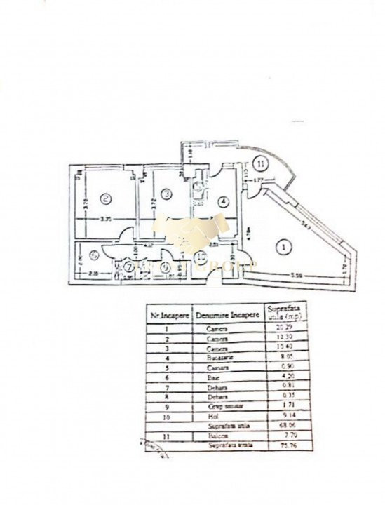 Bloc 1981 | Apartament 3 camere Victoriei -Titulescu | 